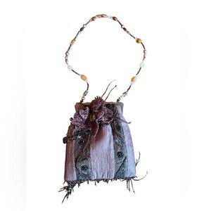 Mary Frances Pink Beaded Handbag